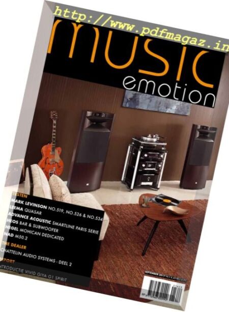 Music Emotion – September 2017 Cover
