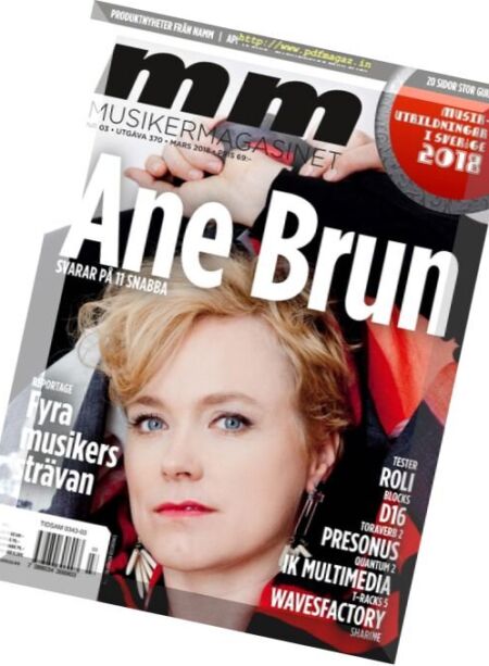 Musikermagasinet – Mars 2018 Cover