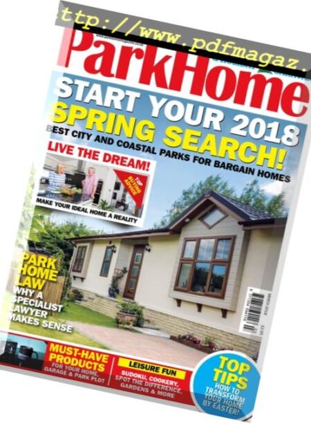 Park Home & Holiday Caravan – March 2018 Cover