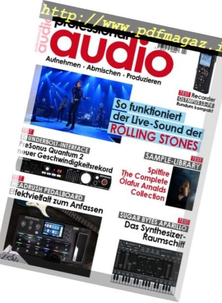 Professional Audio – April 2018 Cover