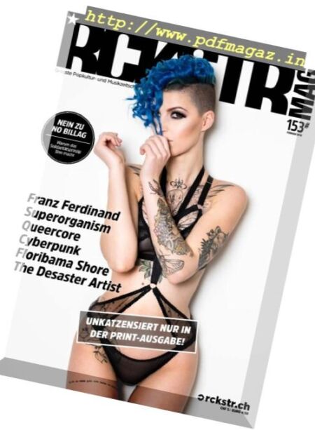RCKSTR Magazin – Februar 2018 Cover