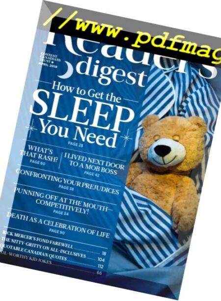Reader’s Digest Canada – April 2018 Cover