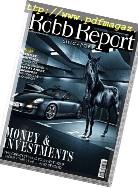Robb Report Singapore – March 2018 Cover