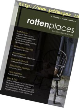 Rottenplaces Magazin – N 1, 2018