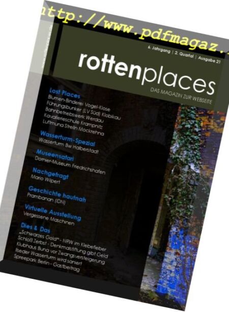 Rottenplaces Magazin – N 2, 2018 Cover