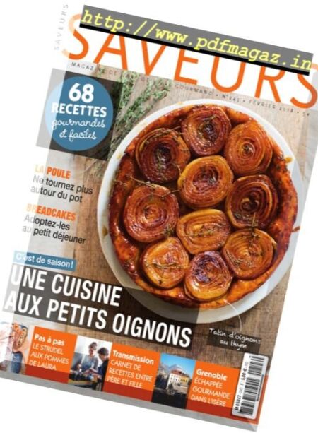 Saveurs France – Fevrier 2018 Cover