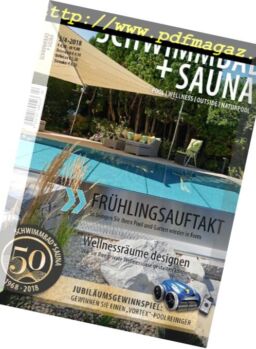 Schwimmbad + Sauna – Marz-April 2018