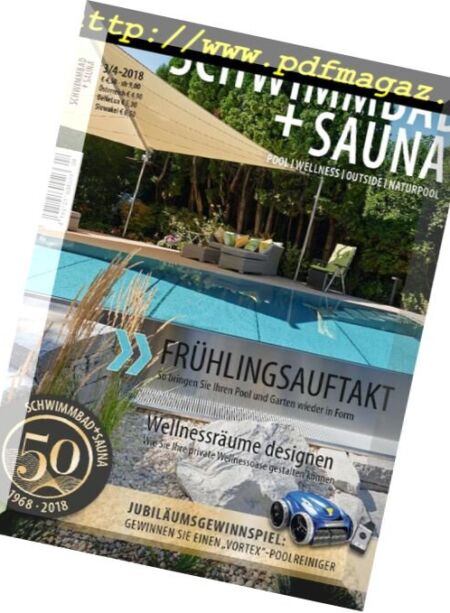 Schwimmbad + Sauna – Marz-April 2018 Cover