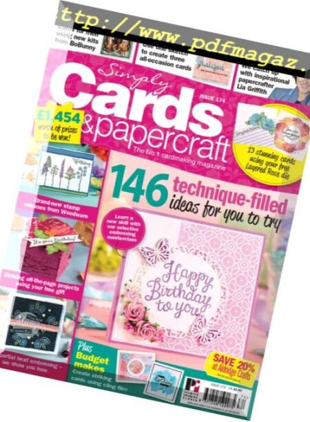 Simply Cards & Papercraft – Issue 174 2018 Cover
