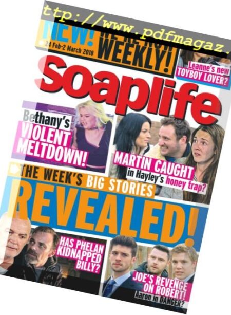 Soaplife – 24 February 2018 Cover