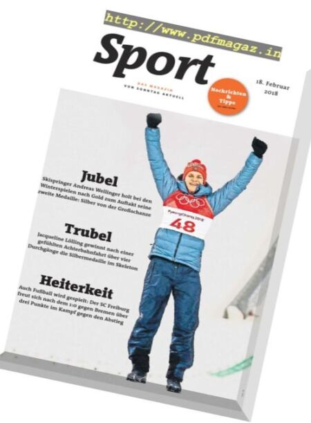 Sport Magazin – 18 Februar 2018 Cover