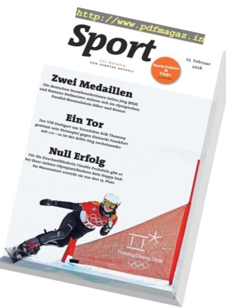 Sport Magazin – 25 Februar 2018 Cover