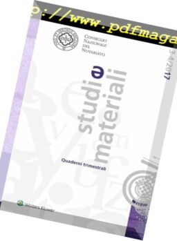 Studi e Materiali – Dicembre 2017