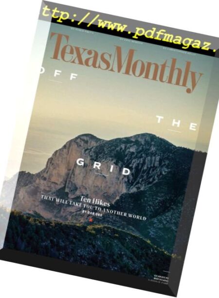 Texas Monthly – April 2018 Cover