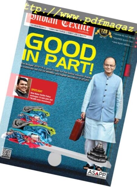 The Indian Textile Journal – March 2018 Cover