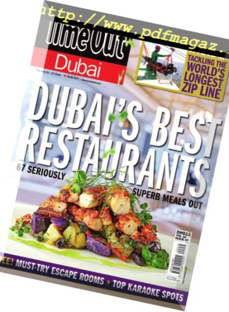 TimeOut Dubai – 21 February 2018 Cover