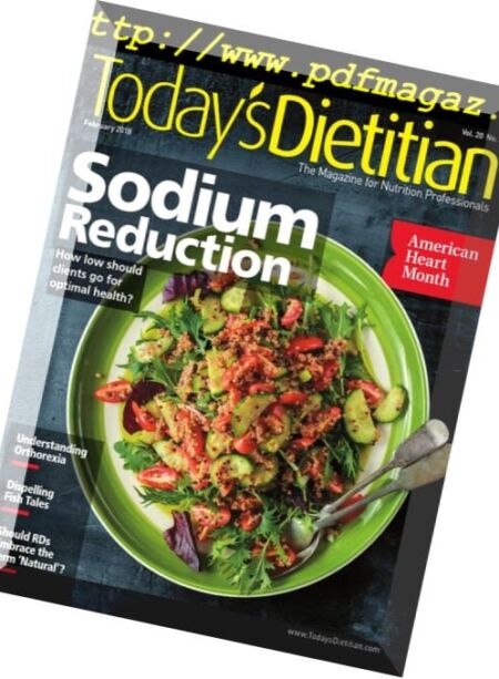Today’s Dietitian – February 2018 Cover