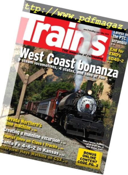 Trains – May 2018 Cover