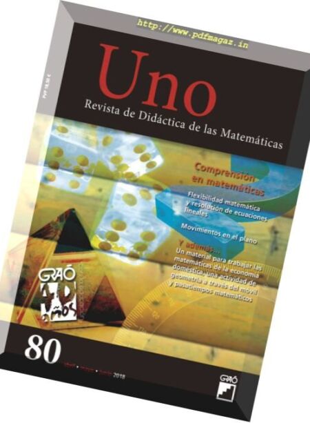 Uno. Didactica de las Matematicas – abril 2018 Cover