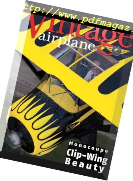 Vintage Airplane – July-August 2016 Cover