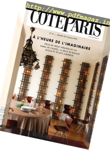 Vivre Cote Paris – Decembre 2017 – Janvier 2018 Cover