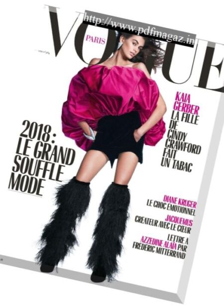 Vogue Paris – fevrier 2018 Cover