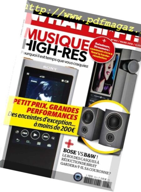 What Hi-Fi France – mars 2018 Cover