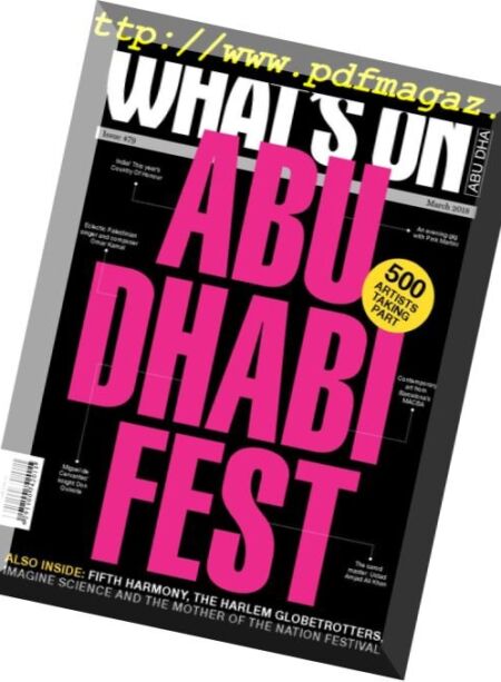 What’s On Abu Dhabi – March 2018 Cover