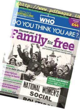 Who Do You Think You Are – February 2018