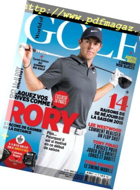 World of Golf France – mars 2018 Cover