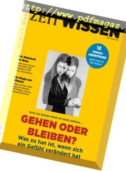 Zeit Wissen – Marz-April 2018