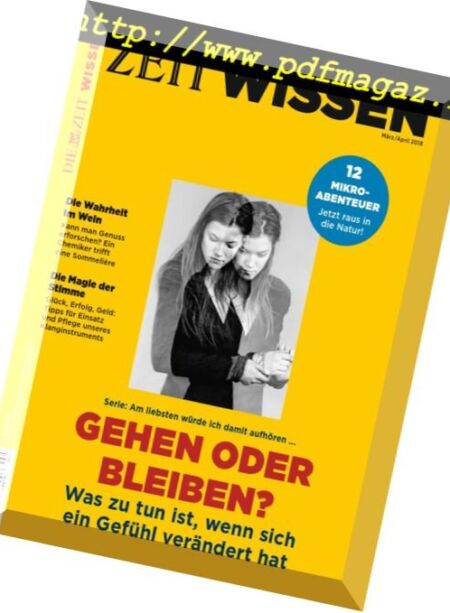 Zeit Wissen – Marz-April 2018 Cover
