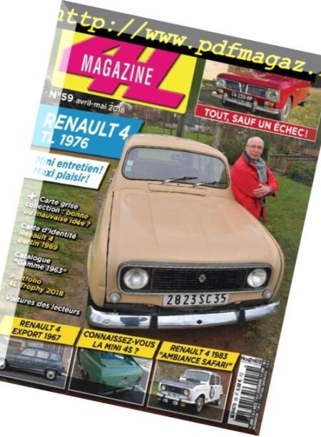 4L Magazine – avril 2018 Cover