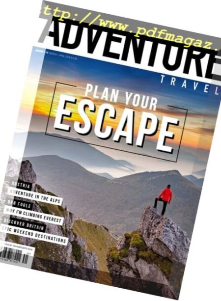 Adventure Travel – March-April 2018 Cover