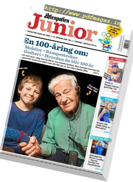 Aftenposten Junior – 6 februar 2018 Cover