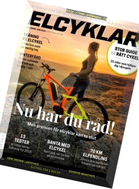 Allt om Elcyklar – Mars-Juni 2018 Cover