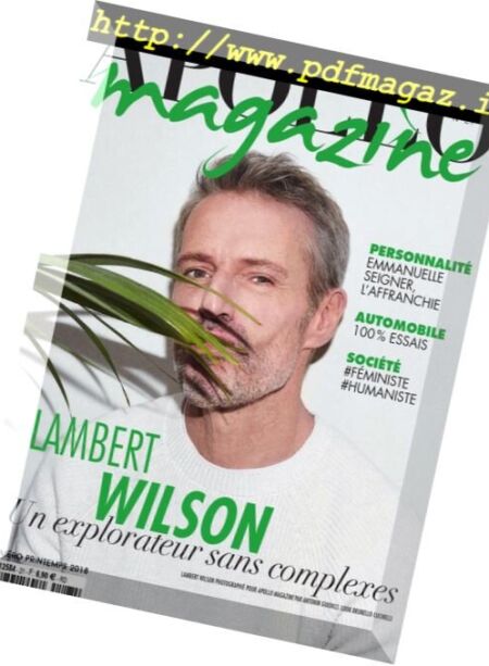 Apollo Magazine – avril 2018 Cover