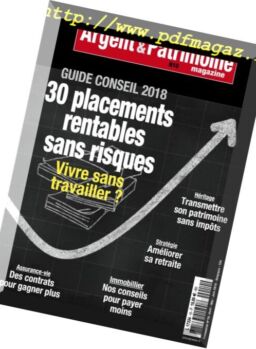 Argent & Patrimoine – mars 2018