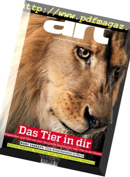 Art Magazin – April 2018 Cover