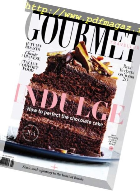 Australian Gourmet Traveller – April 2018 Cover