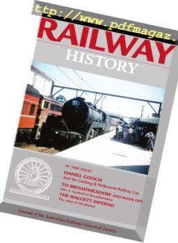 Australian Railway History – April 2018