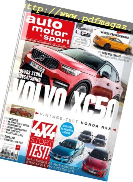 Auto Motor & Sport Sverige – 22 mars 2018 Cover