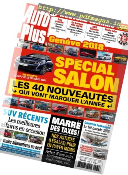 Auto Plus France – 2 mars 2018 Cover