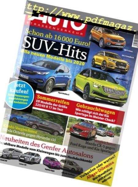 Auto Strassenverkehr – 21 Marz 2018 Cover