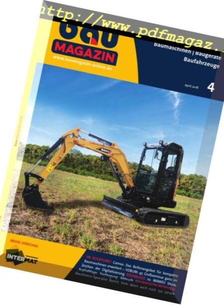 Bau Magazin – April 2018 Cover