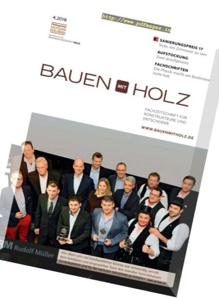 Bauen mit Holz – Nr.4, 2018 Cover