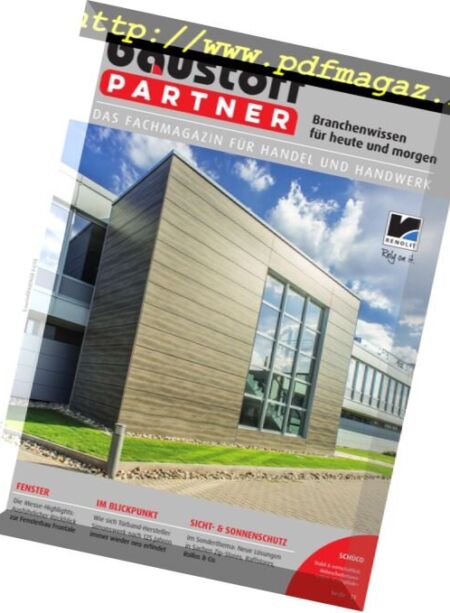 Baustoff Partner – April 2018 Cover