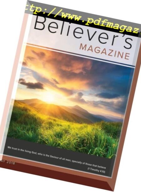 Believer’s Magazine – May 2018 Cover