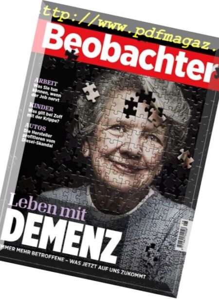 Beobachter – 13 April 2018 Cover
