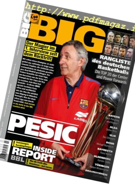 BIG – Basketball in Deutschland – Marz 2018 Cover